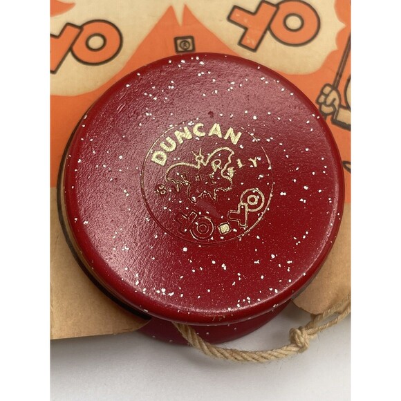 Vintage Duncan Butterfly No. 707 Wooden Red Yo Yo New Orginal Card & Package - Picture 5 of 6